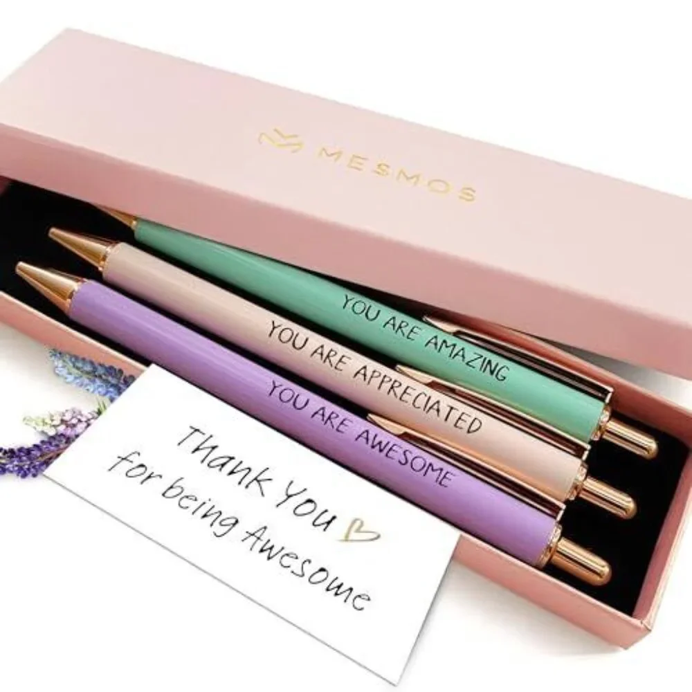 NEW Mesmos Pastel Pens Set for Women Mindfulness & Self Care Gifts